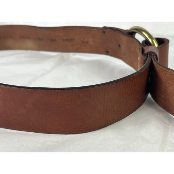 Land’s End Womens Size Large 33" - 36" Genuine Leather Boho Hippie Belt - Picture 10 of 16
